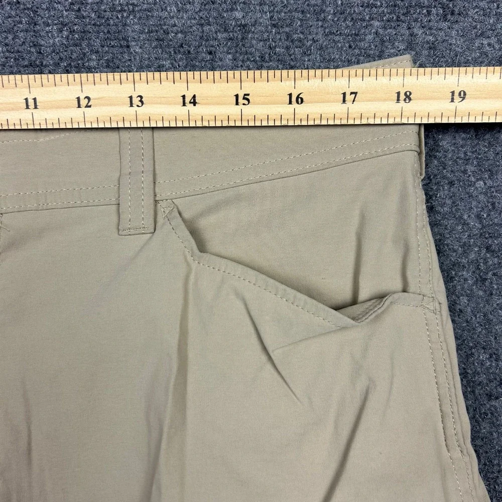 Eddie Bauer First Ascent Guide Pro Pants Mens 36x34 Khaki Hiking Utility Stretch